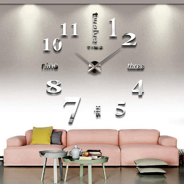Snowflakes Frameless Borderless Wall Clock Nice For Gifts or Decor W351 
