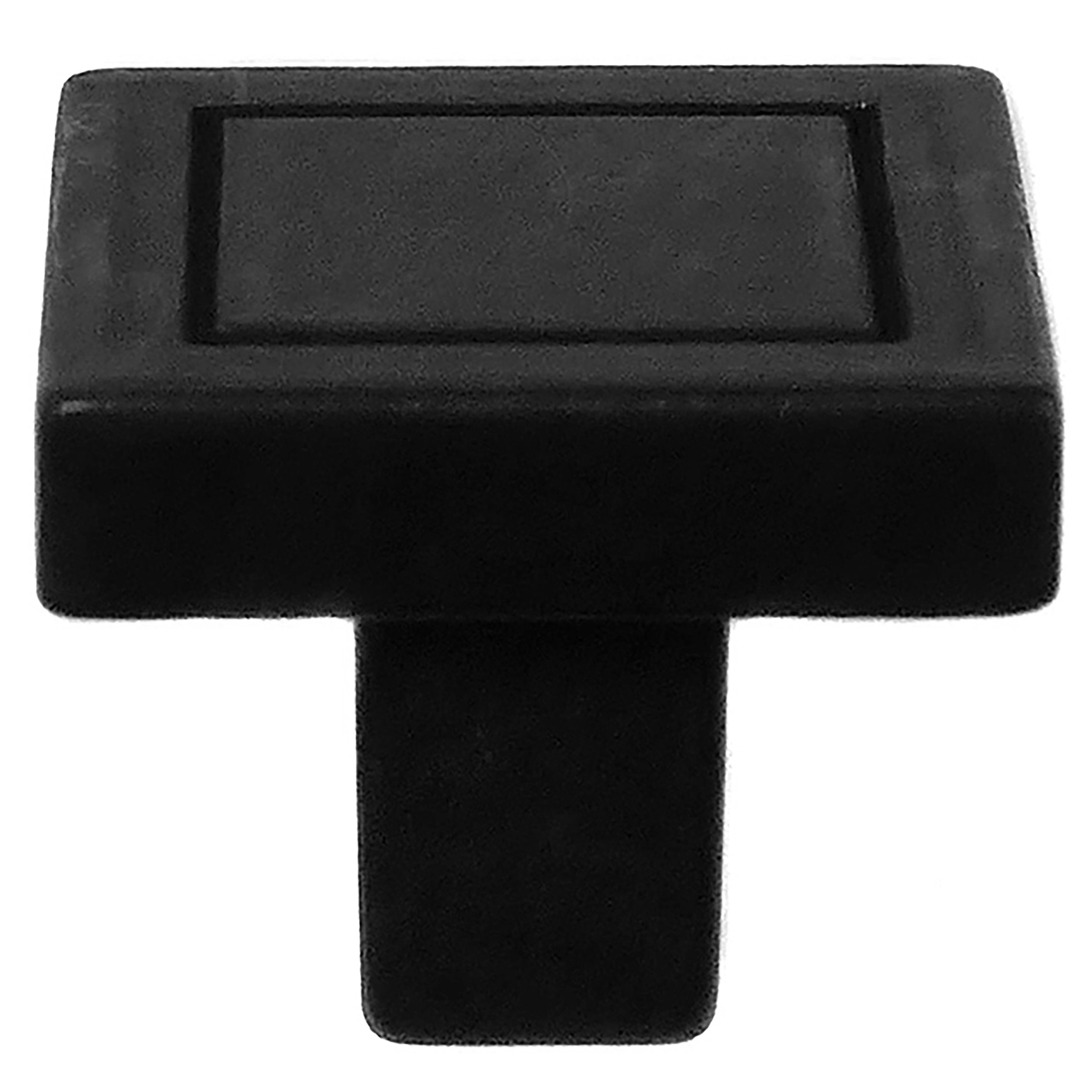 Laurey 7/8" Square Knob Cosmopolitan Matte Black Wayfair