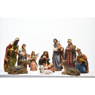 Kurt Adler 9inch Porcelain Nativity Figure Tablepiece Set of 9 for sale online 