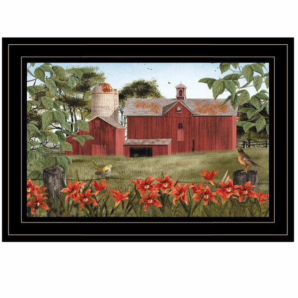 A LITTLE SNOW by Billy Jacobs 12x28 FRAMED PICTURE Barn Outhouse Winter Cardinal 