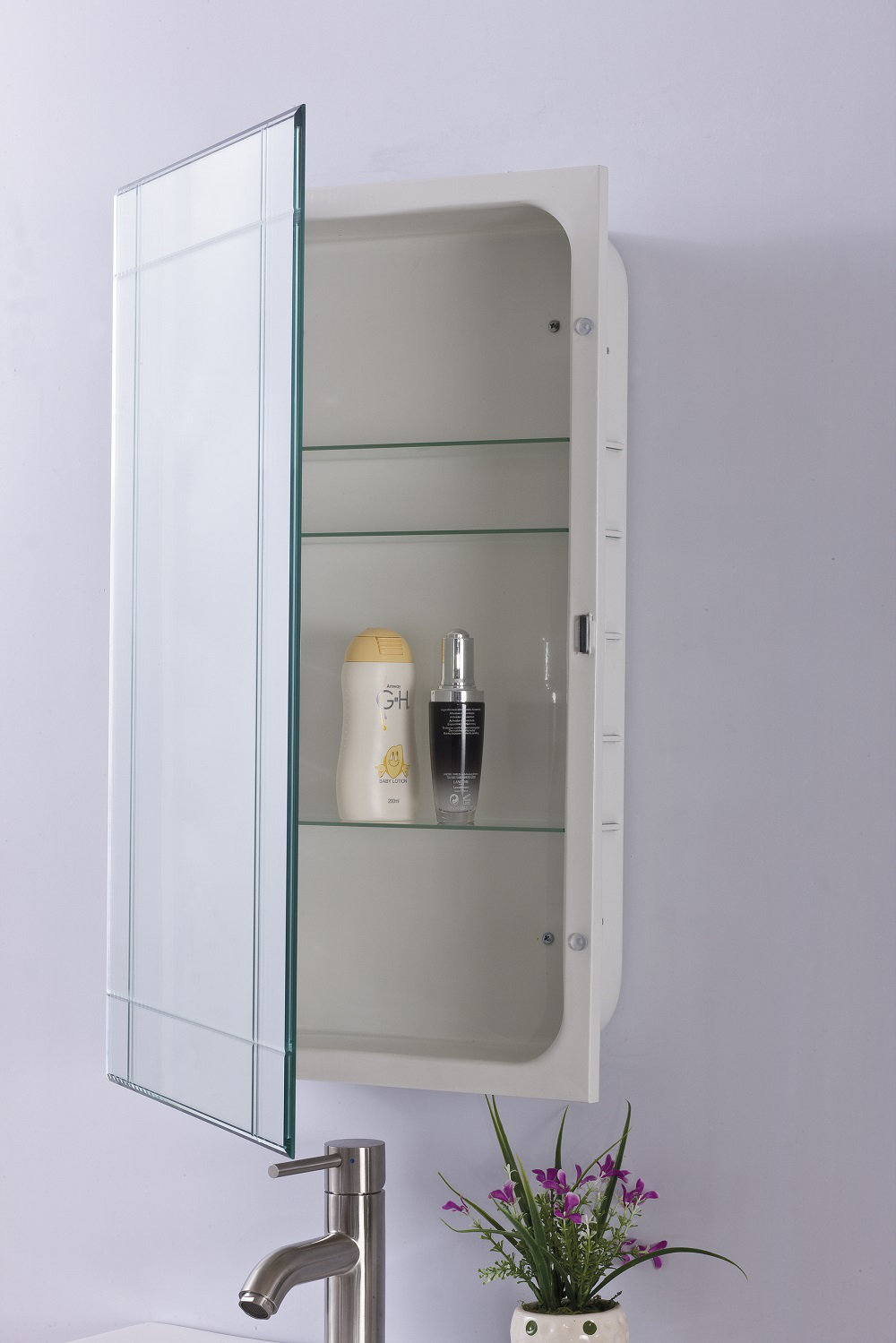 Ebern Designs Felman 16" x 26" Recessed Medicine Cabinet & Reviews ...