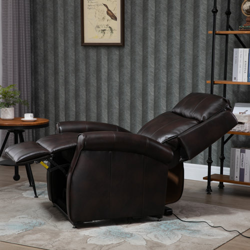 Red Barrel Studio® Kanov Vegan Leather Lift Assist Power Recliner ...