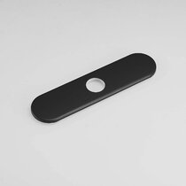 Finish Is Oil Rubbed Bronze Provided By Kvadrat Kitchen Sink Faucet Hole Cover Deck Plate Escutcheon With Length Is 9.6-Inch 