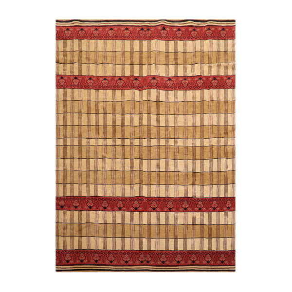 Foundry Select Blanche Handmade Hand-Knotted Wool Light Gold Rug | Wayfair