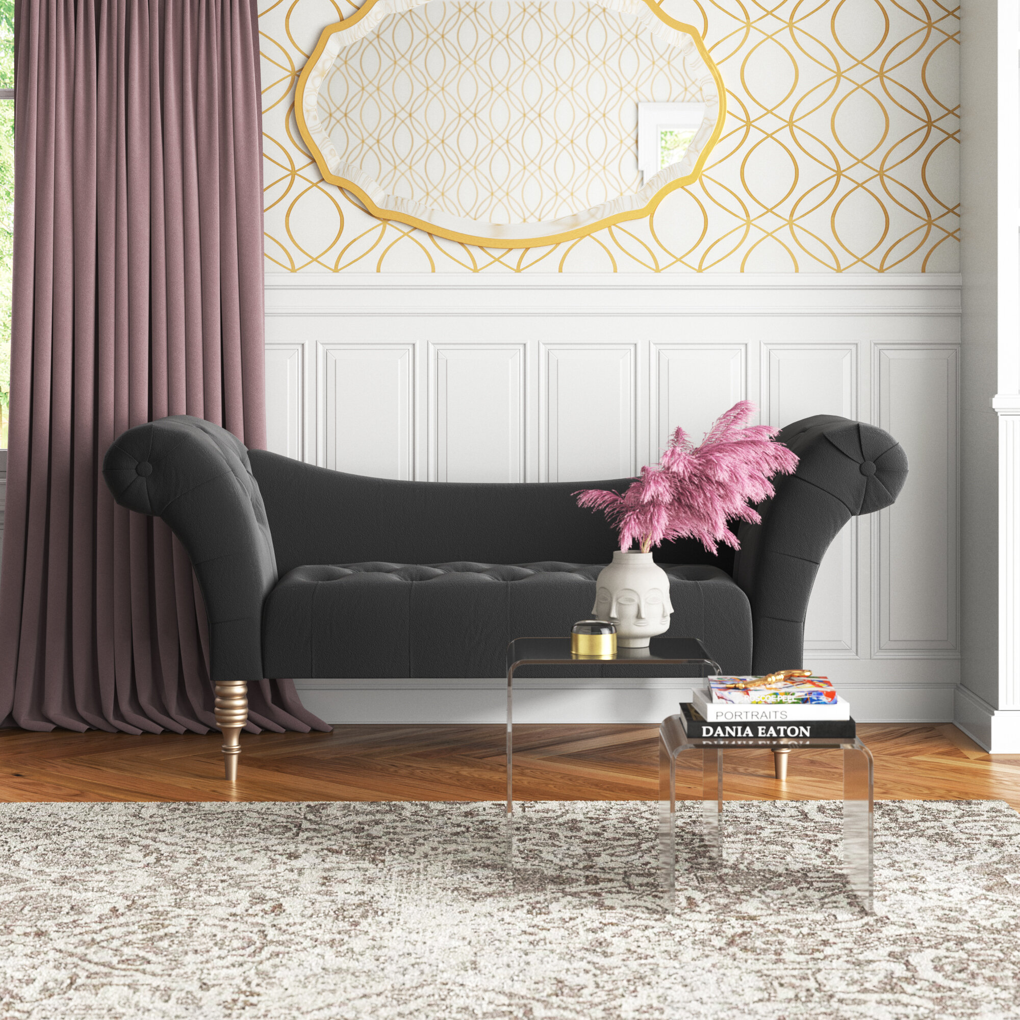 Barbera Upholstered Chaise Lounge