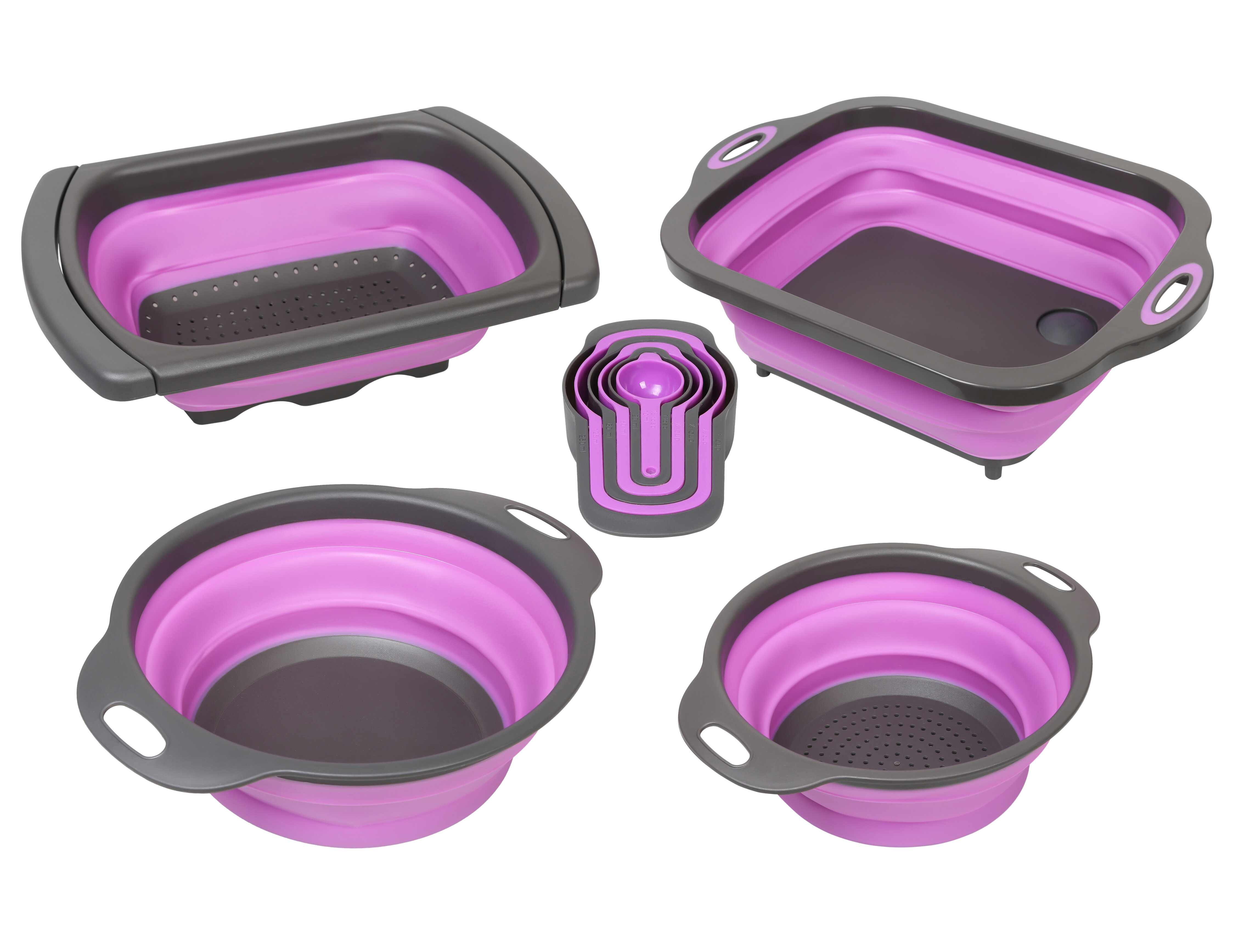New Purplechef 20 Pcs Collapsible Kitchen Silicone Over The Sink Strainer