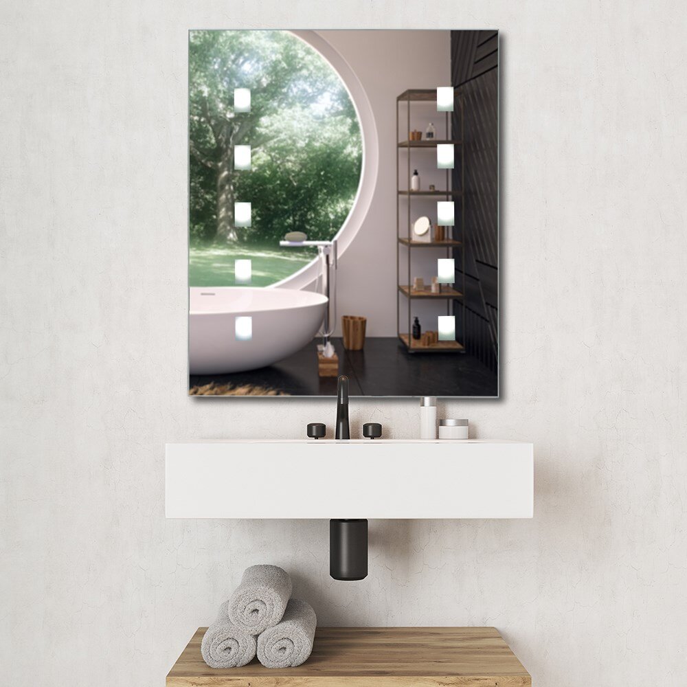 Lourdes Lighted Wall Mounted Bathroom/Vanity Mirror 