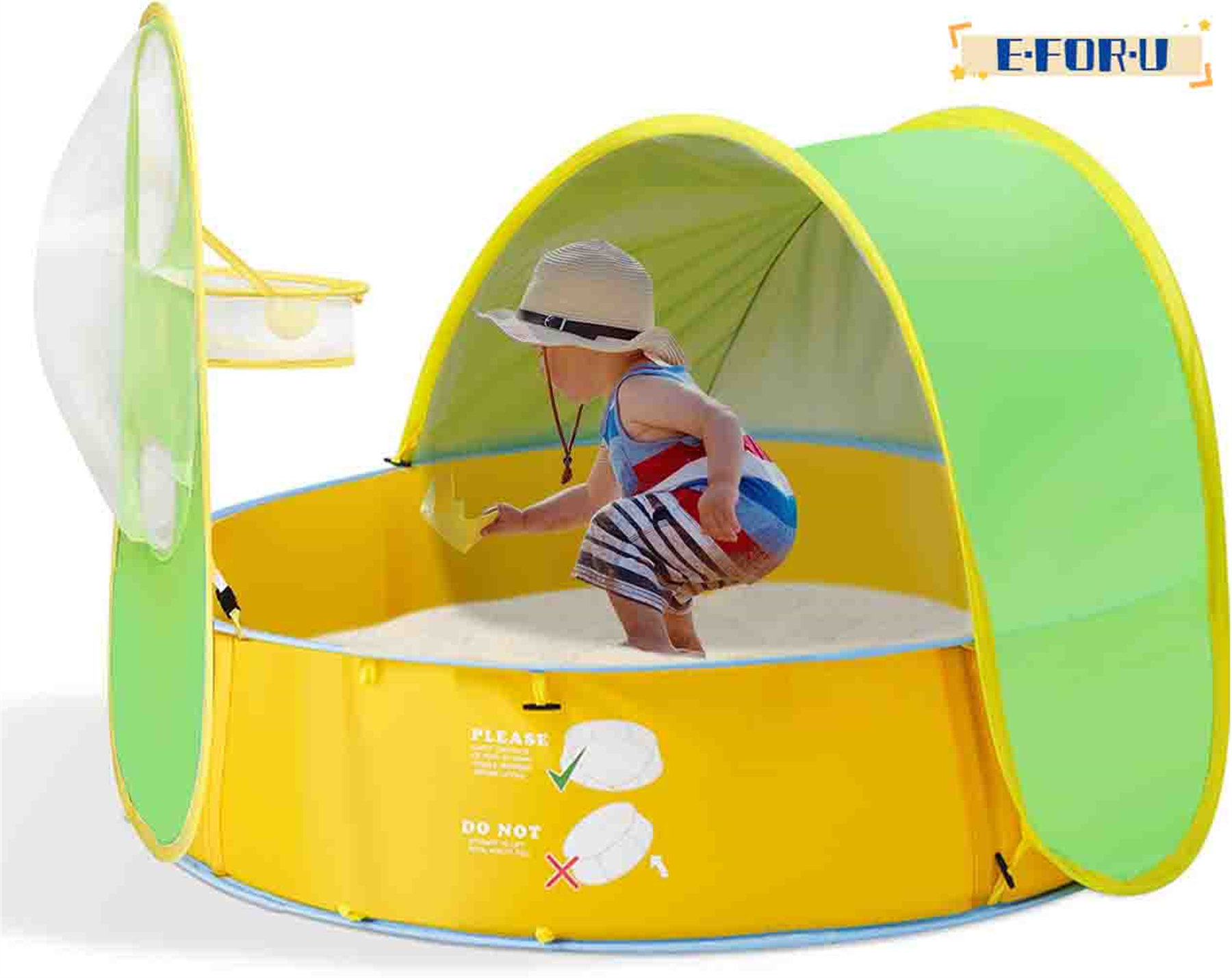 E.FOR.U 0.78ft + 2.96ft + 2.96ft Plastic Kiddie Pool Wayfair