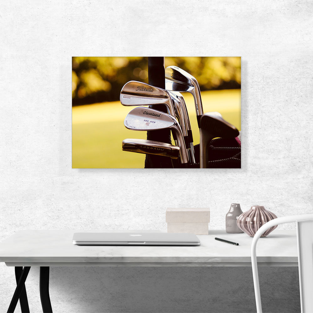 ARTCANVAS Golf Clubs In Bag Wrapped Canvas Photograph Wayfair