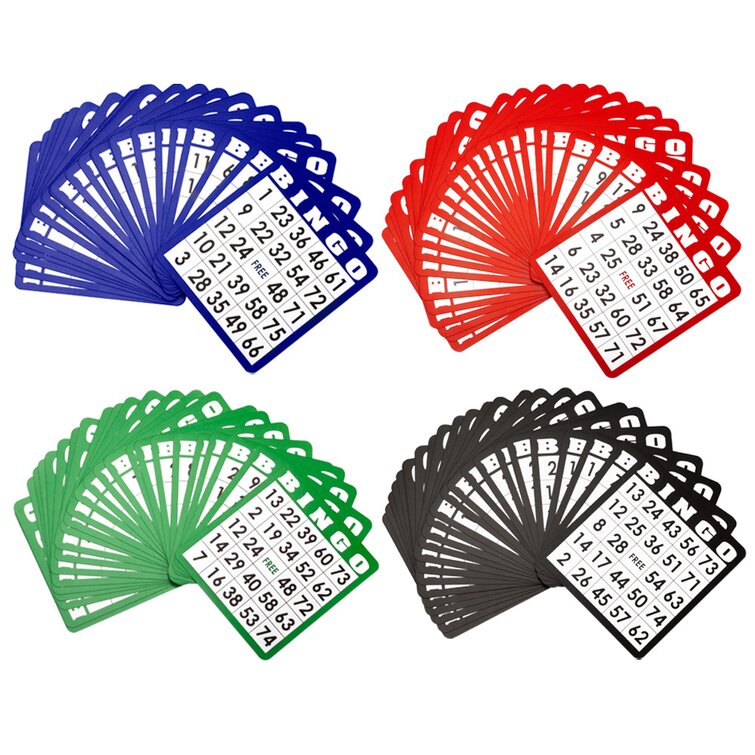 3 Card Per Sheet-50 Ct Easy Read Paper Bingo Cards