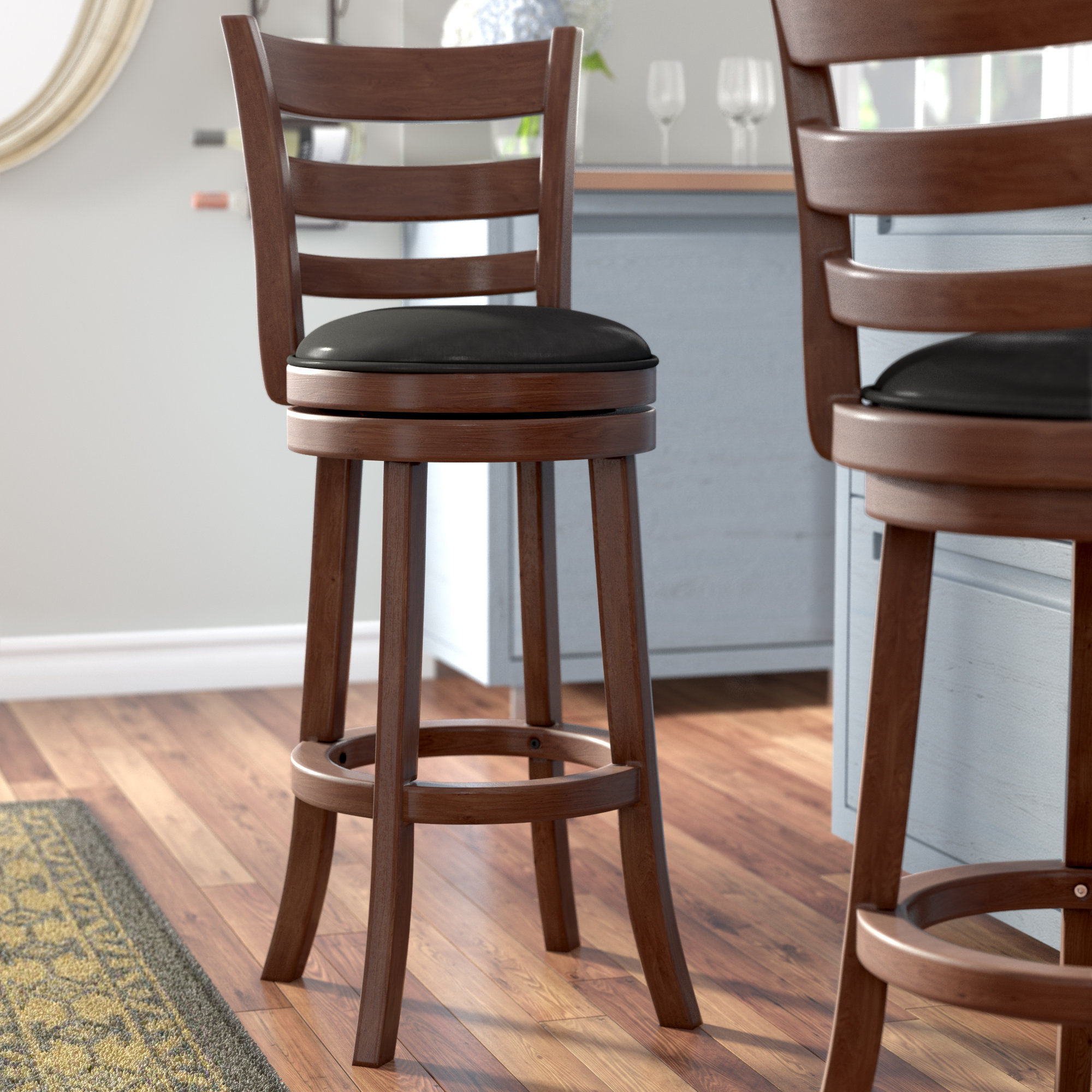 Lark Manor Alyn Swivel Bar & Counter Stool & Reviews Wayfair