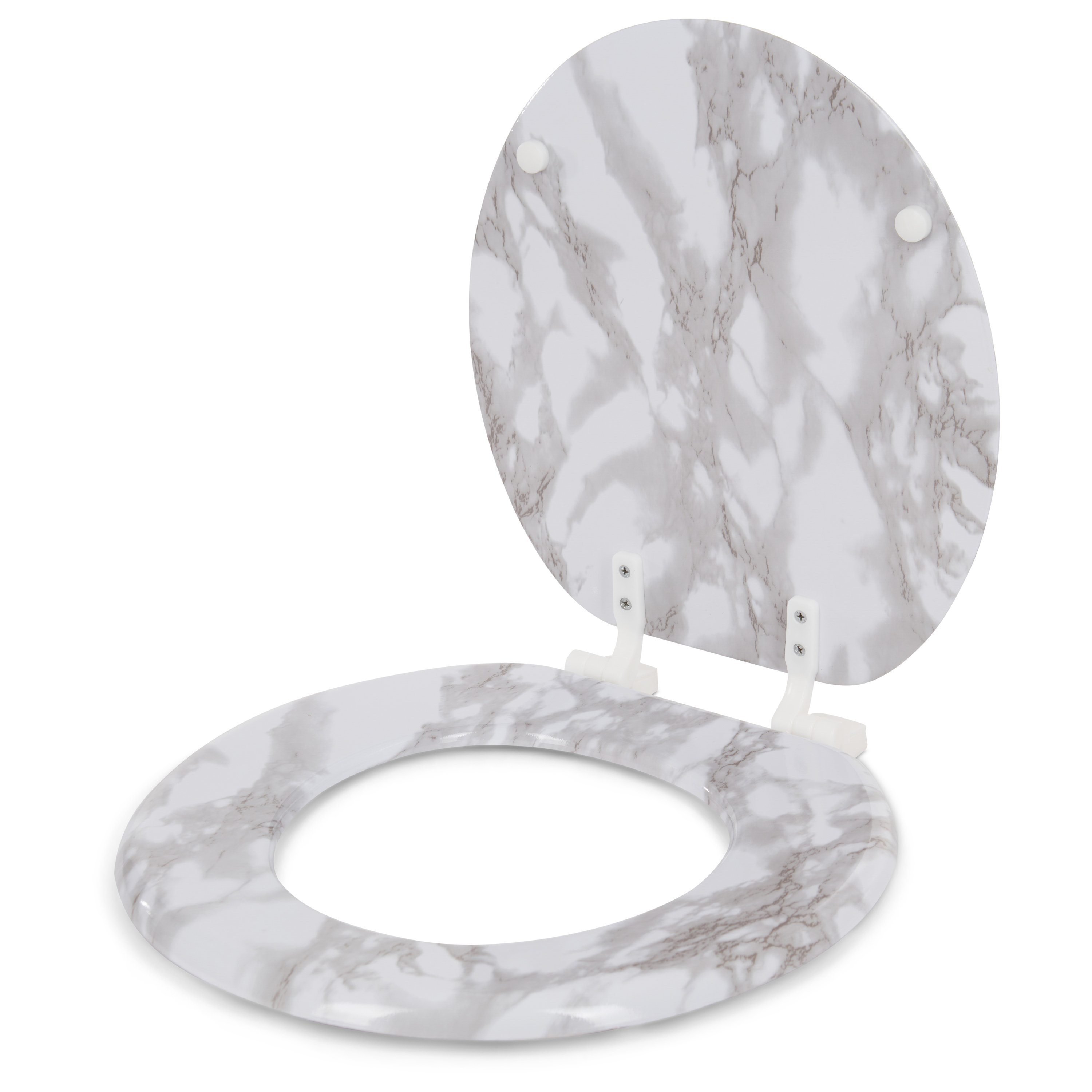 J&V Textiles Marble Round Toilet Seat & Reviews Wayfair