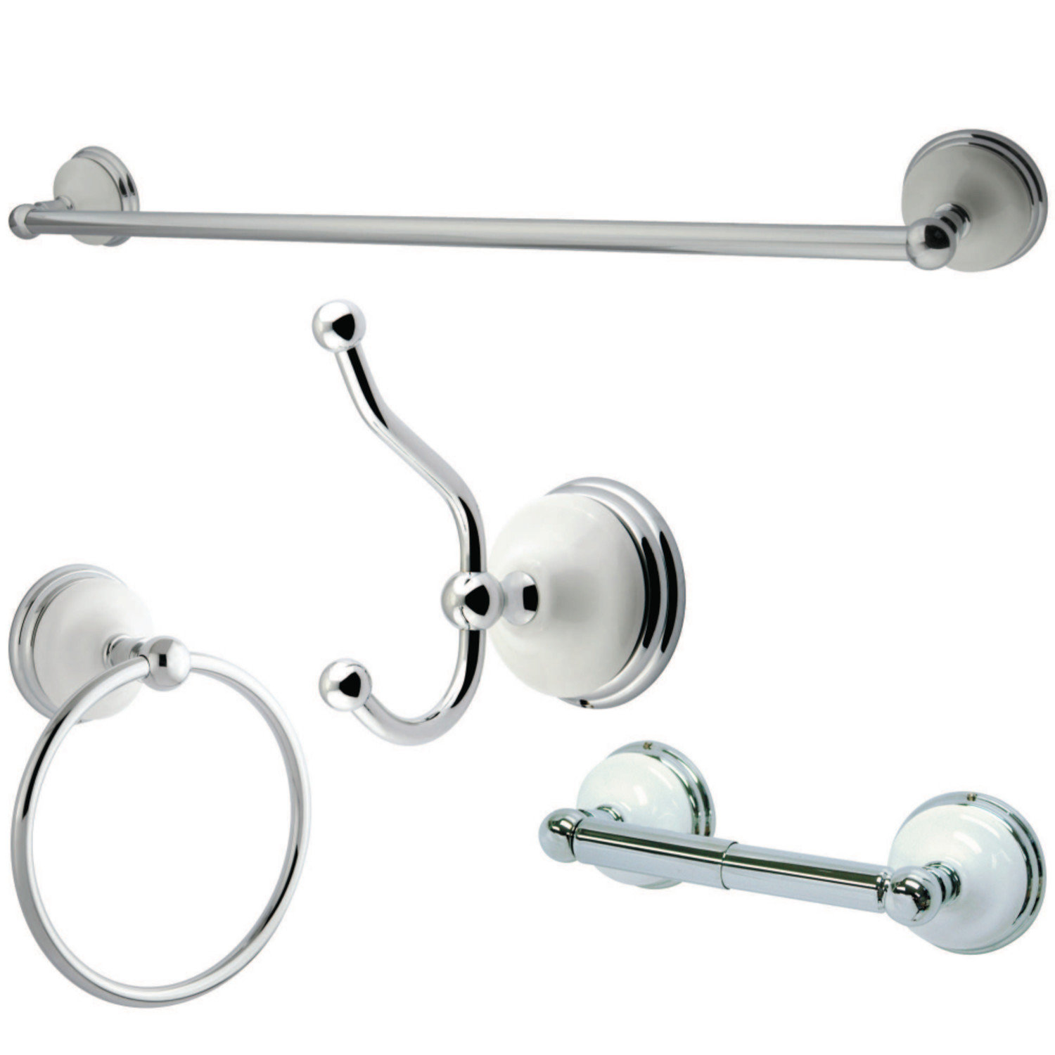 Kingston Brass Victorian 4 - Piece Bathroom Hardware Set & Reviews ...