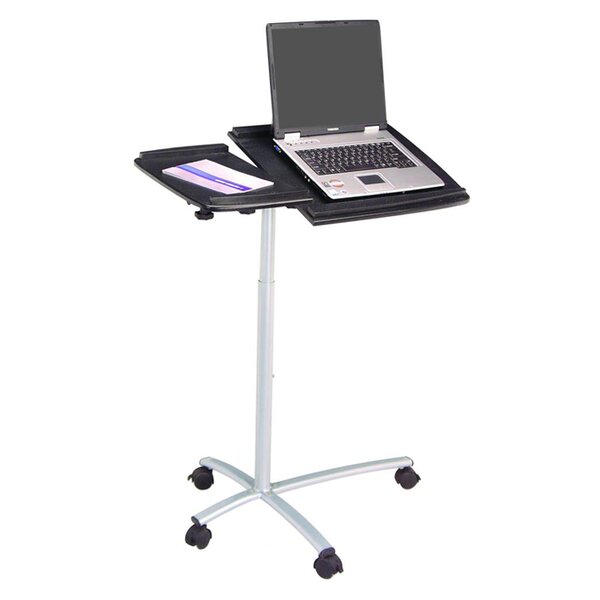 Adjustable Over bed Laptop Portable Computer Side Desk Sit Stand Table Wheels US 