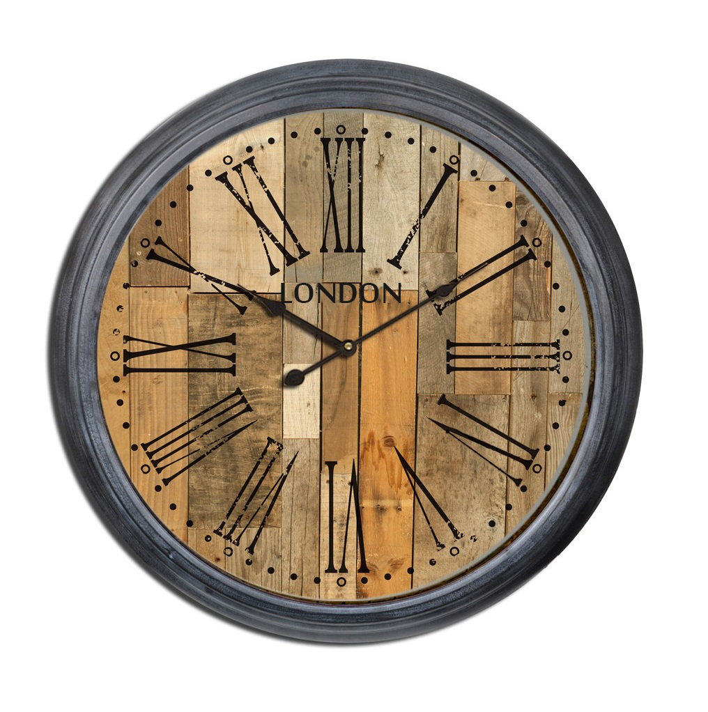 Brambly Cottage Bosley Wood Wall Clock Wayfair.co.uk