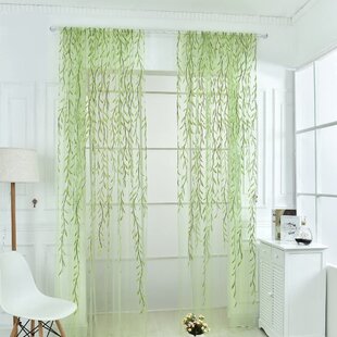 Hangse Petals and Zen Stones Kitchen Curtains 2 Panel Set Decor Window Drapes 