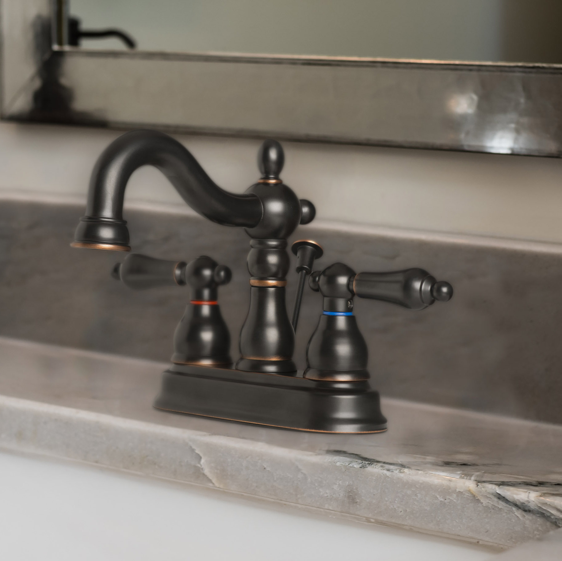 LagunaBrass Centerset Bathroom Faucet with Drain Assembly & Reviews