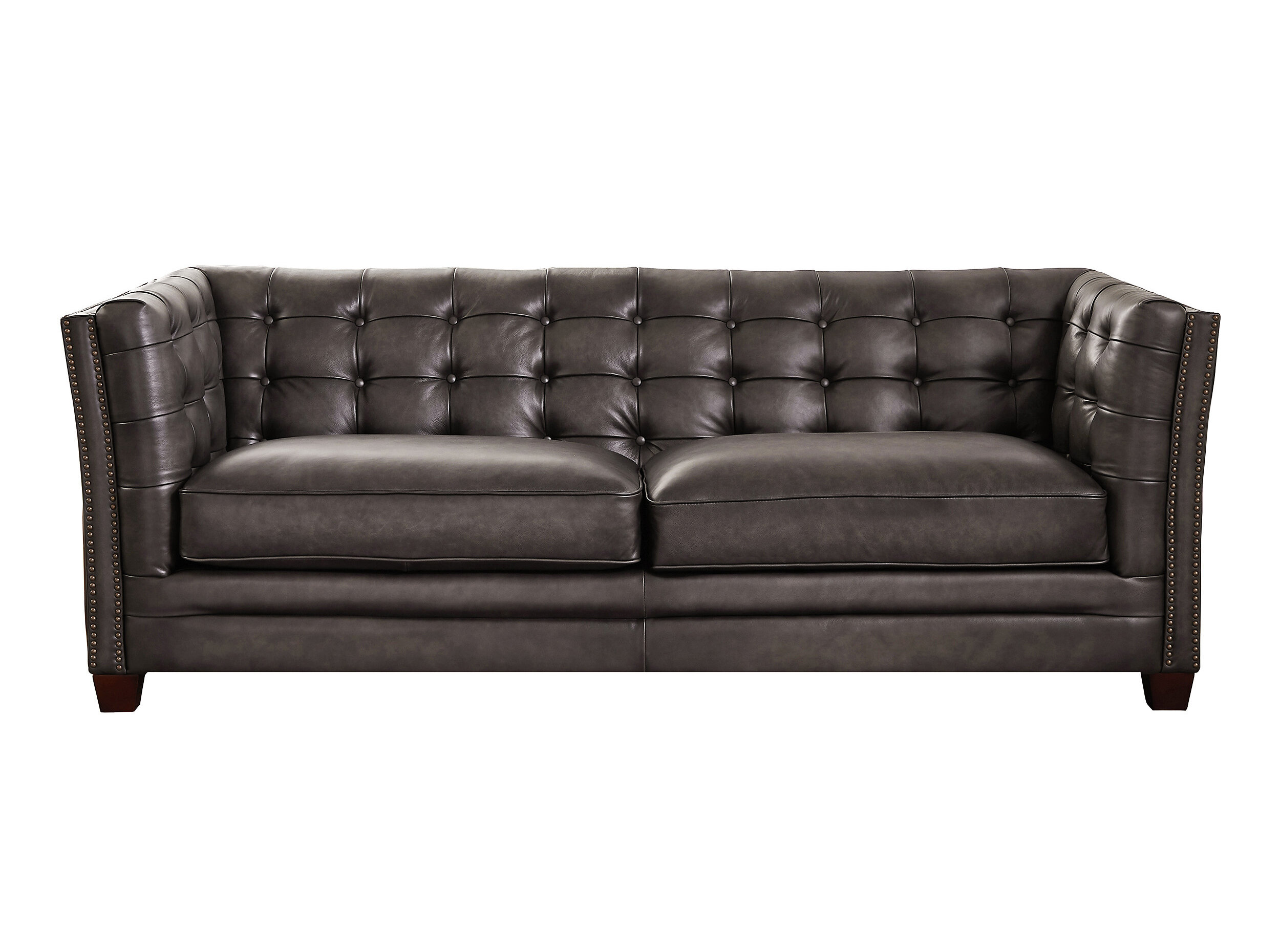 Booth Engage Dismissal Coja Bonita 88'' Leather Sofa | Wayfair