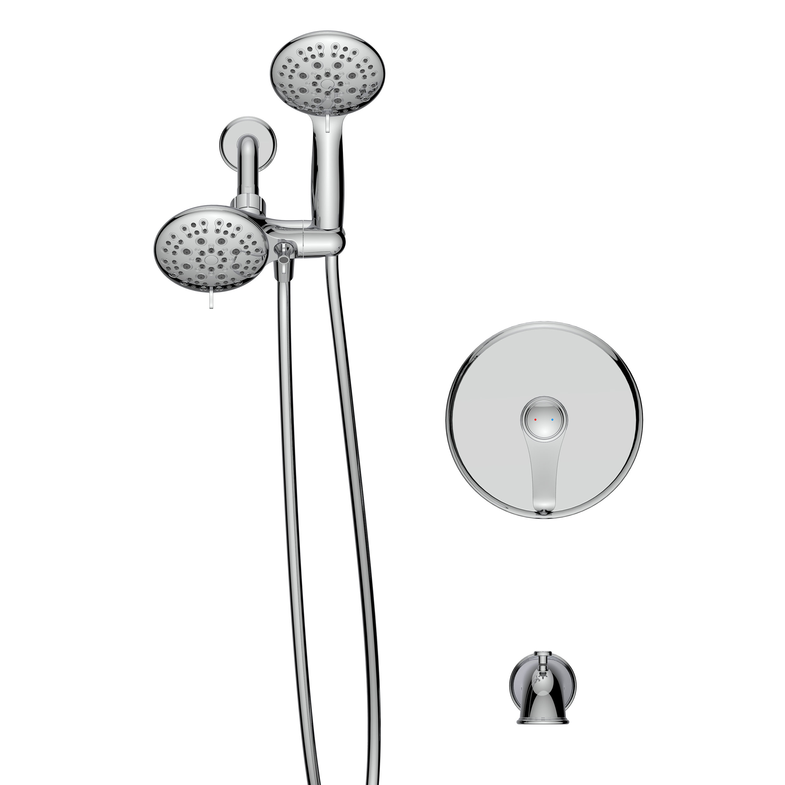 Givingtree Pressure Balanced Complete Shower System with RoughIn Valve