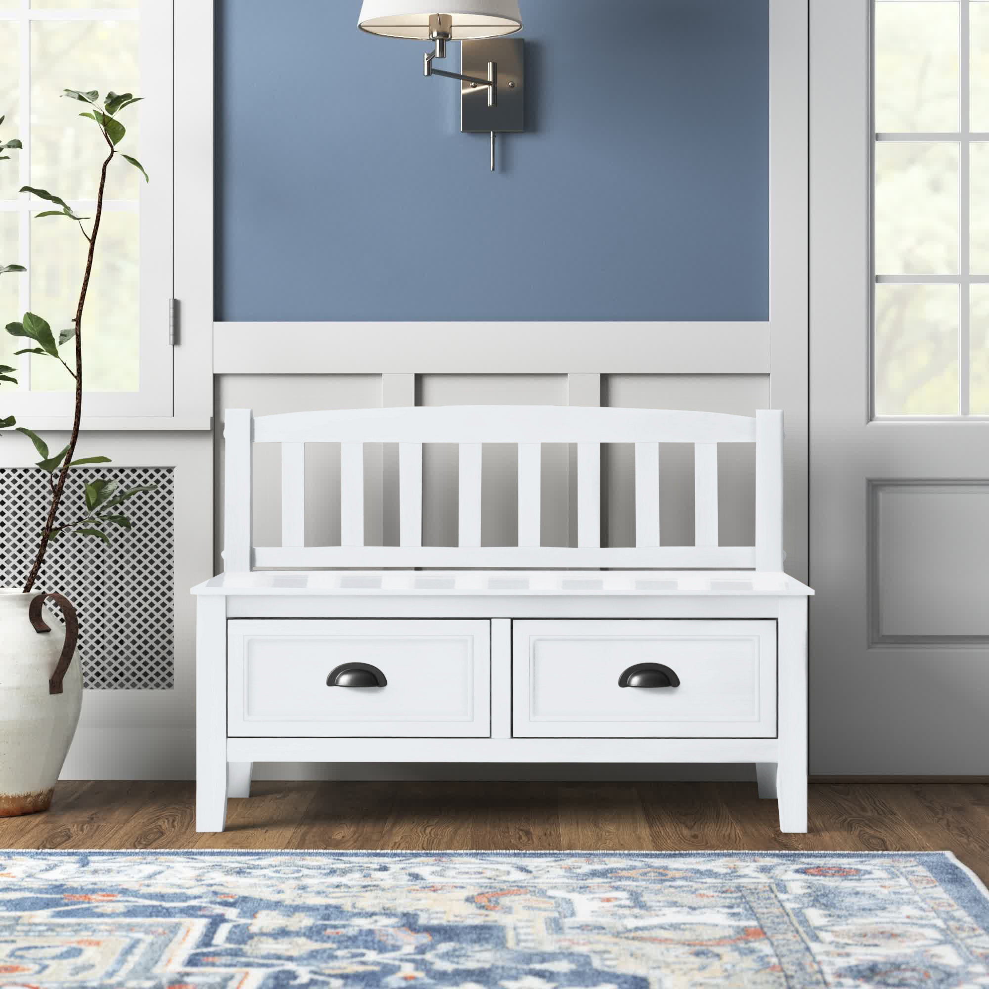 Lark Manor Northview Wood Drawer Storage Bench & Reviews Wayfair