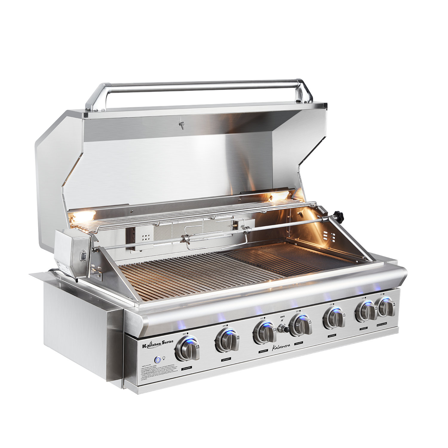 Kalamera 6 - Burner Built In 48000 BTU Gas Grill | Wayfair