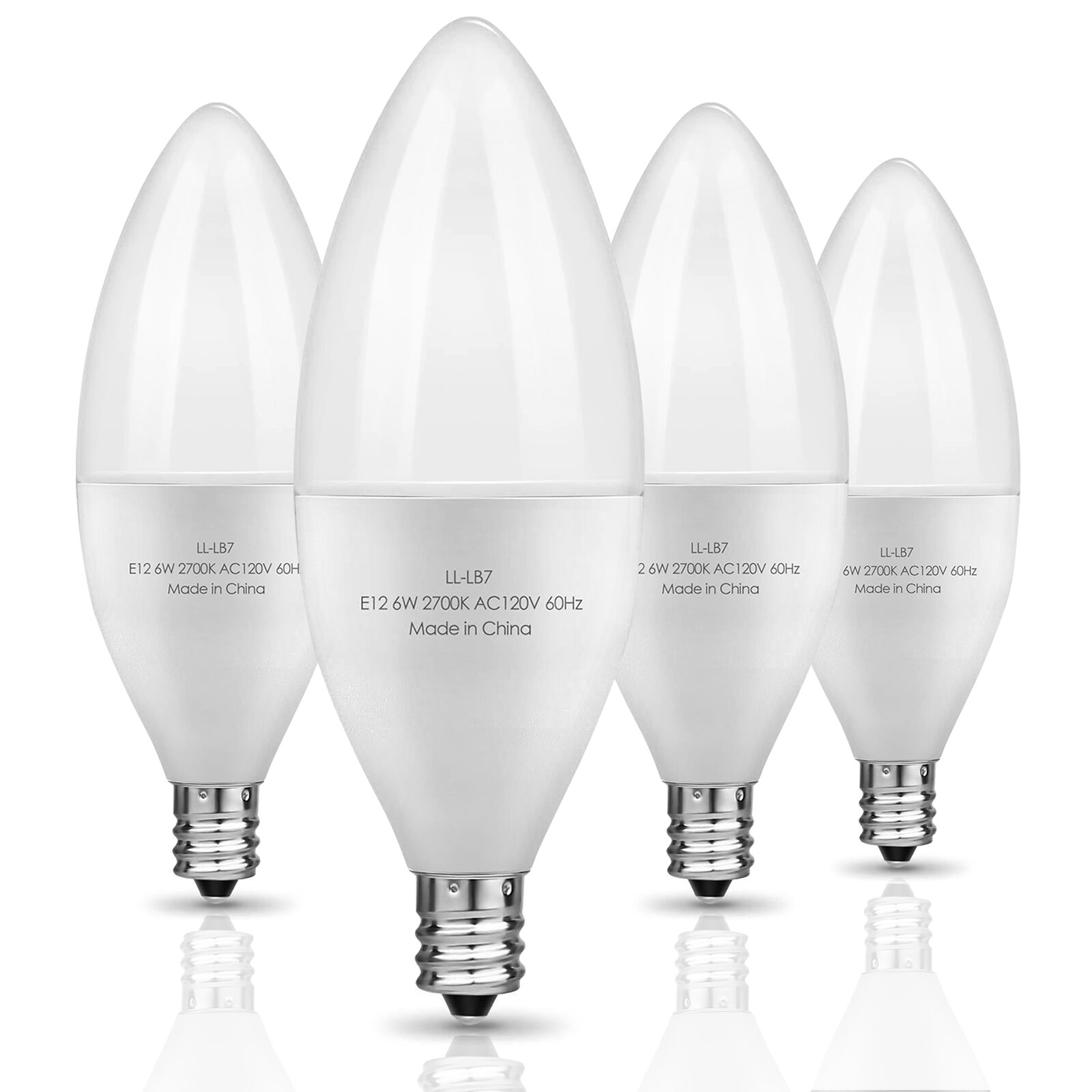 1-10X E12 Candelabra LED Bulb 4W 40W Equivalent ,Ceiling Fan Candle Light lot 