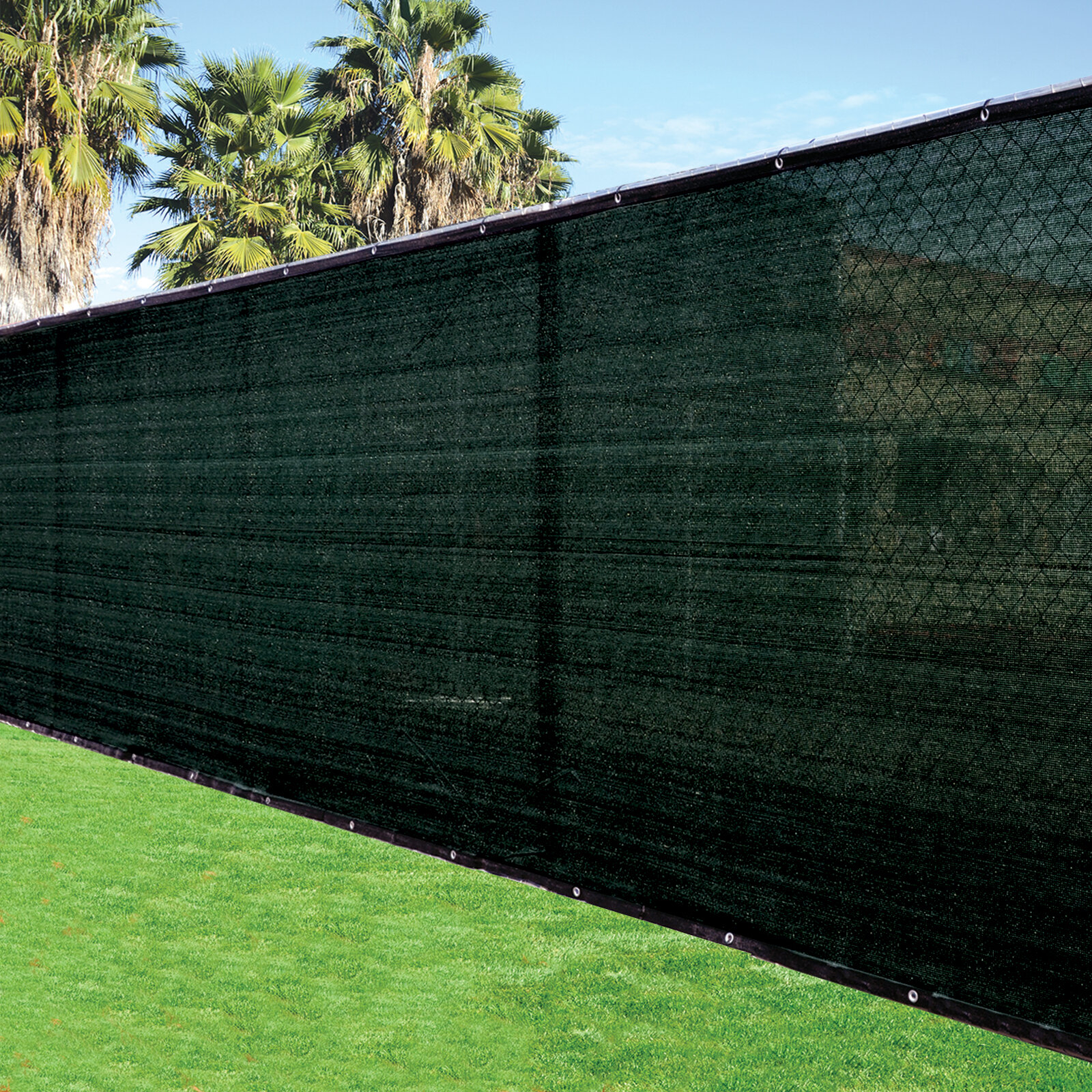 Privacy Screen Metal Garden Fence Topper Decor Art