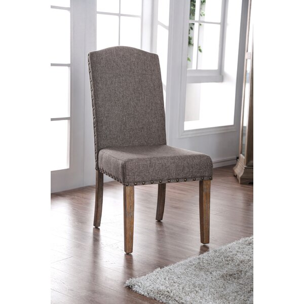 irving upholstered side chair in brown