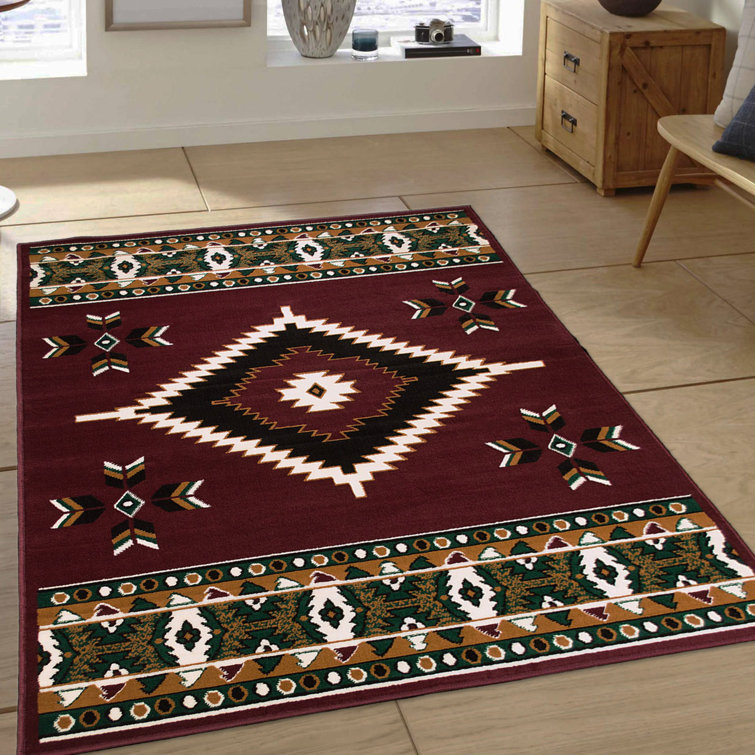 AllStar Rugs Power Loom Dark Brown Indoor/Outdoor Rug | Wayfair