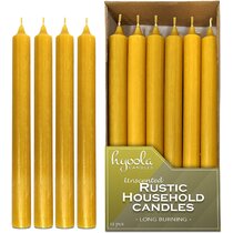 Metallic Gold Tapered Candles Long Burning for All Occasions 10" 12" 14" 1 Dozen 