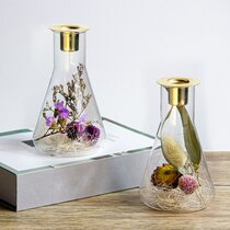 Glass Design Votive Tropical Set Of 2 Metallic Pineapple Tealight Holders 