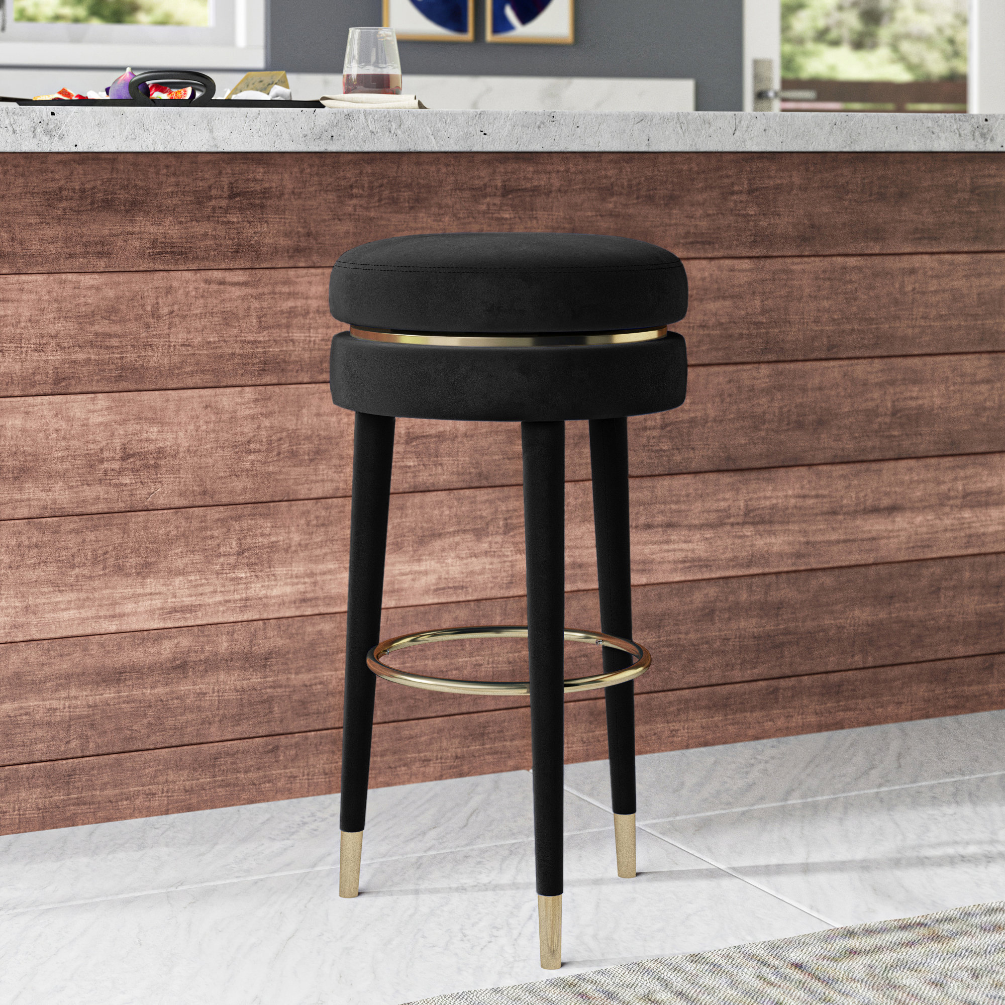 Everly Quinn Whitson Swivel Counter & Bar Stool & Reviews Wayfair