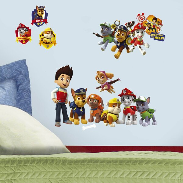 3 paw patrol photo paper WALL STICKER WALL DECALS 
