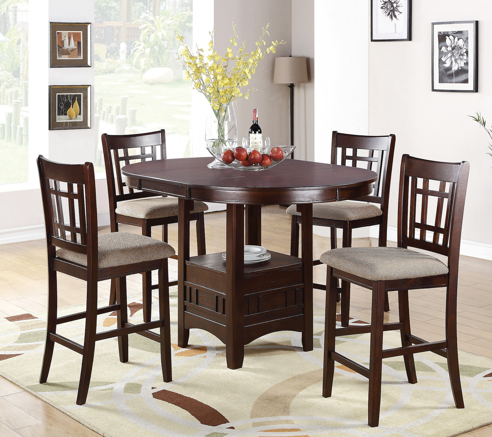 Red Barrel Studio® Counter Height Extendable Dining Set Wayfair