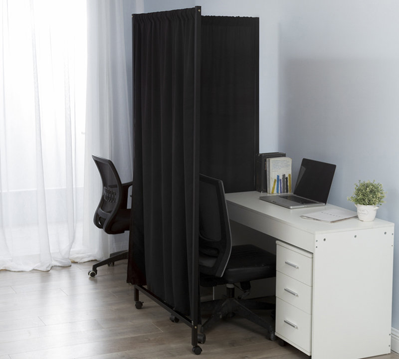 Symple Stuff Dunnes Don't Look At Me L Shape Room Divider Metal Frame