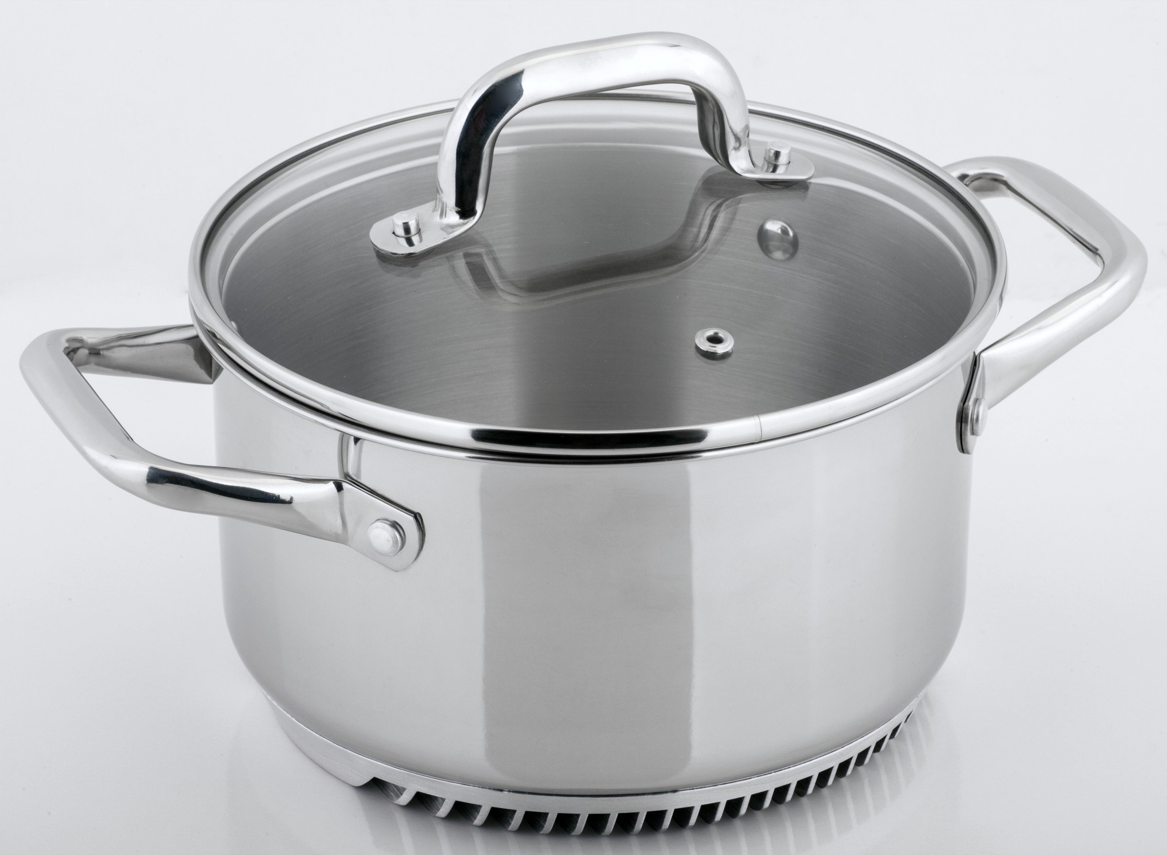 Turbo Pot 3.5 Quarts qt. Stainless Steel Round Dutch Oven Wayfair