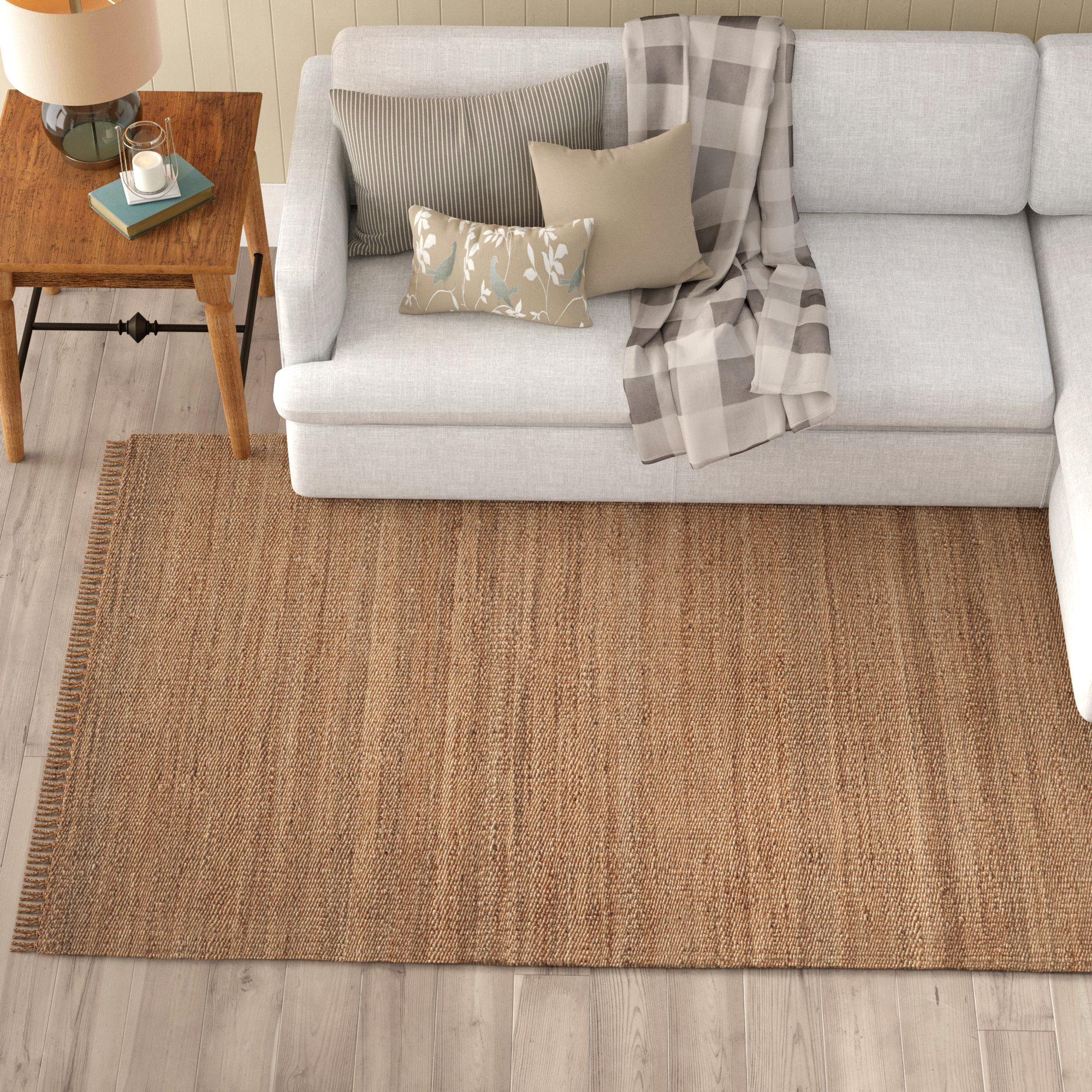 Bay Isle Home Elderton HandKnotted Flatweave Natural Area Rug