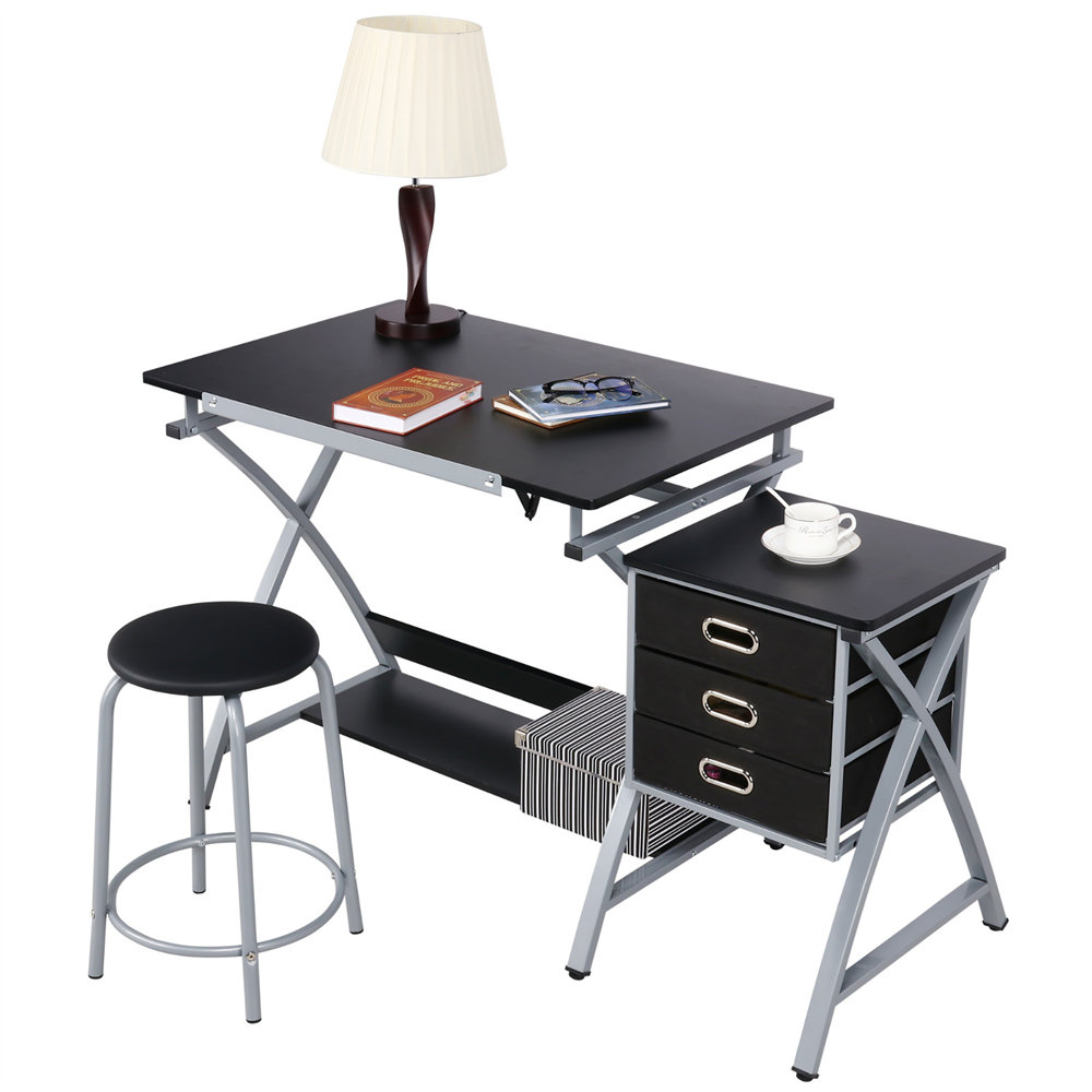 Inbox Zero Station Height Adjustable Drafting Table & Reviews Wayfair