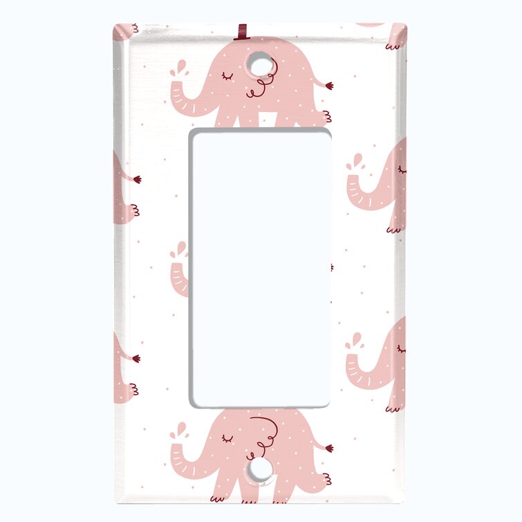 WorldAcc Metal Light Switch Plate Outlet Cover (Zoo Animals Elephant Light  Red- Single Toggle) - Wayfair Canada