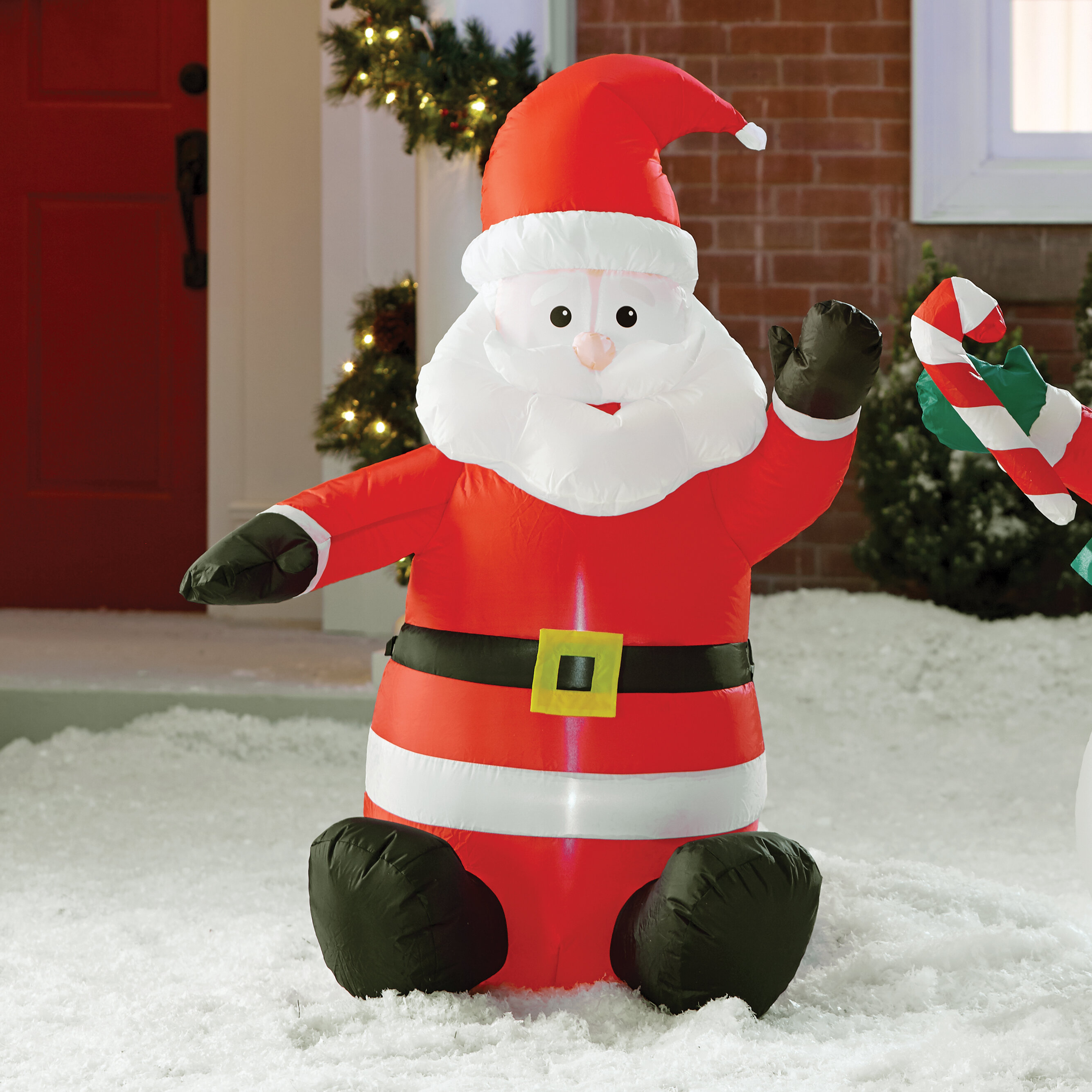 The Holiday Aisle® Inflatable Santa Claus Decoration & Reviews