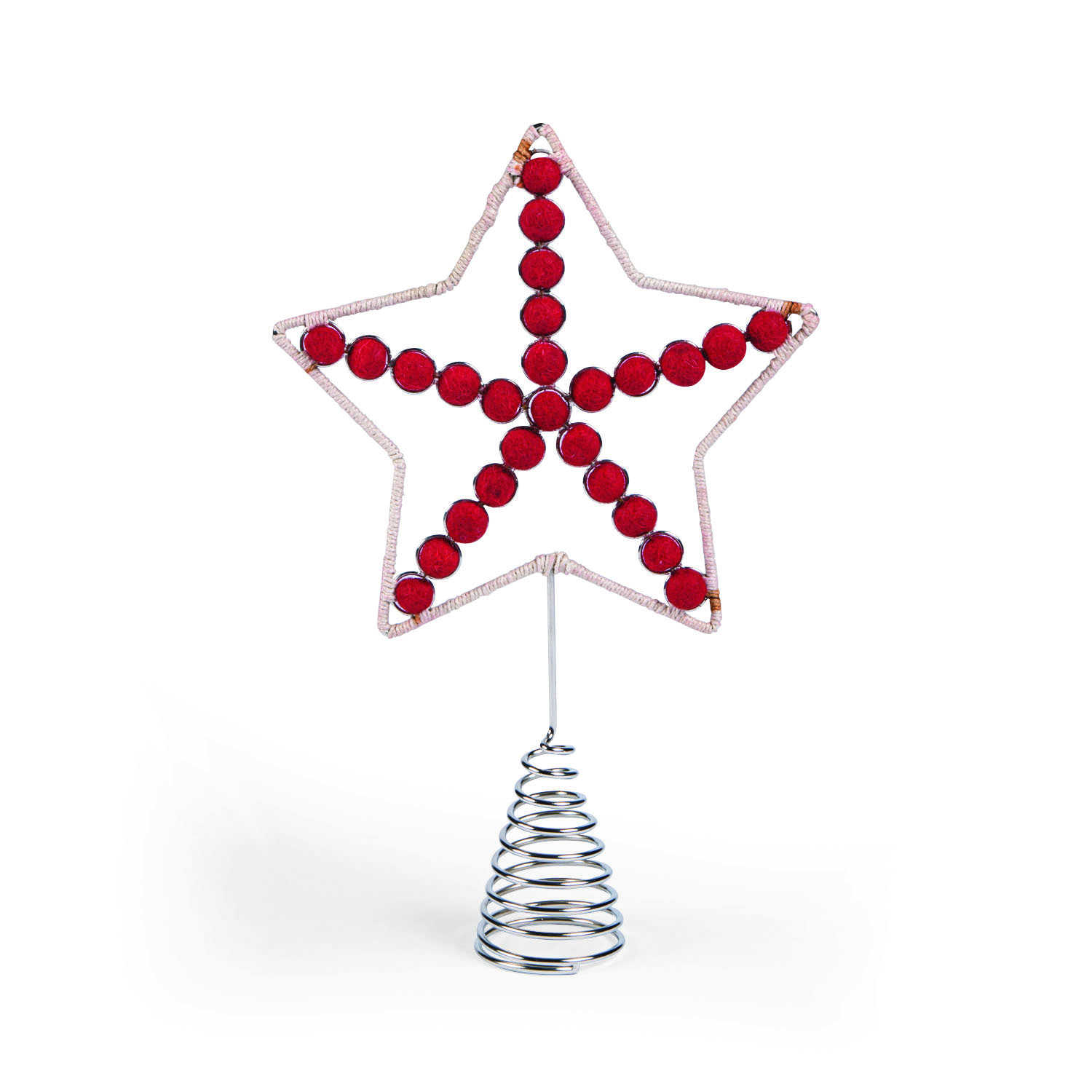 The Holiday Aisle® Christmas Tree Topper with Jute Star Tree Topper