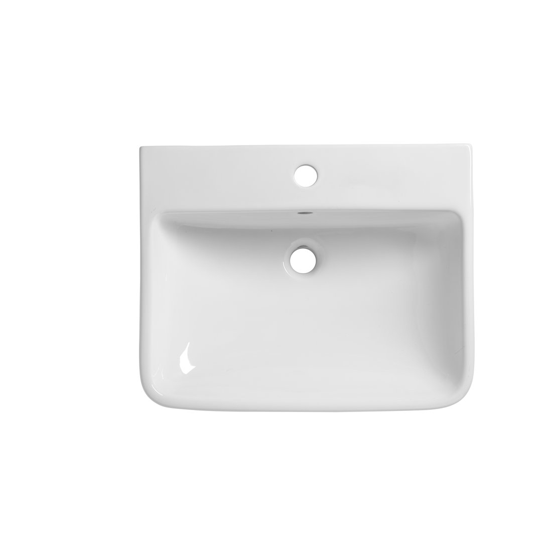 Tavistock 550 mm rechteckiges Einbau-Waschbecken aus Keramik