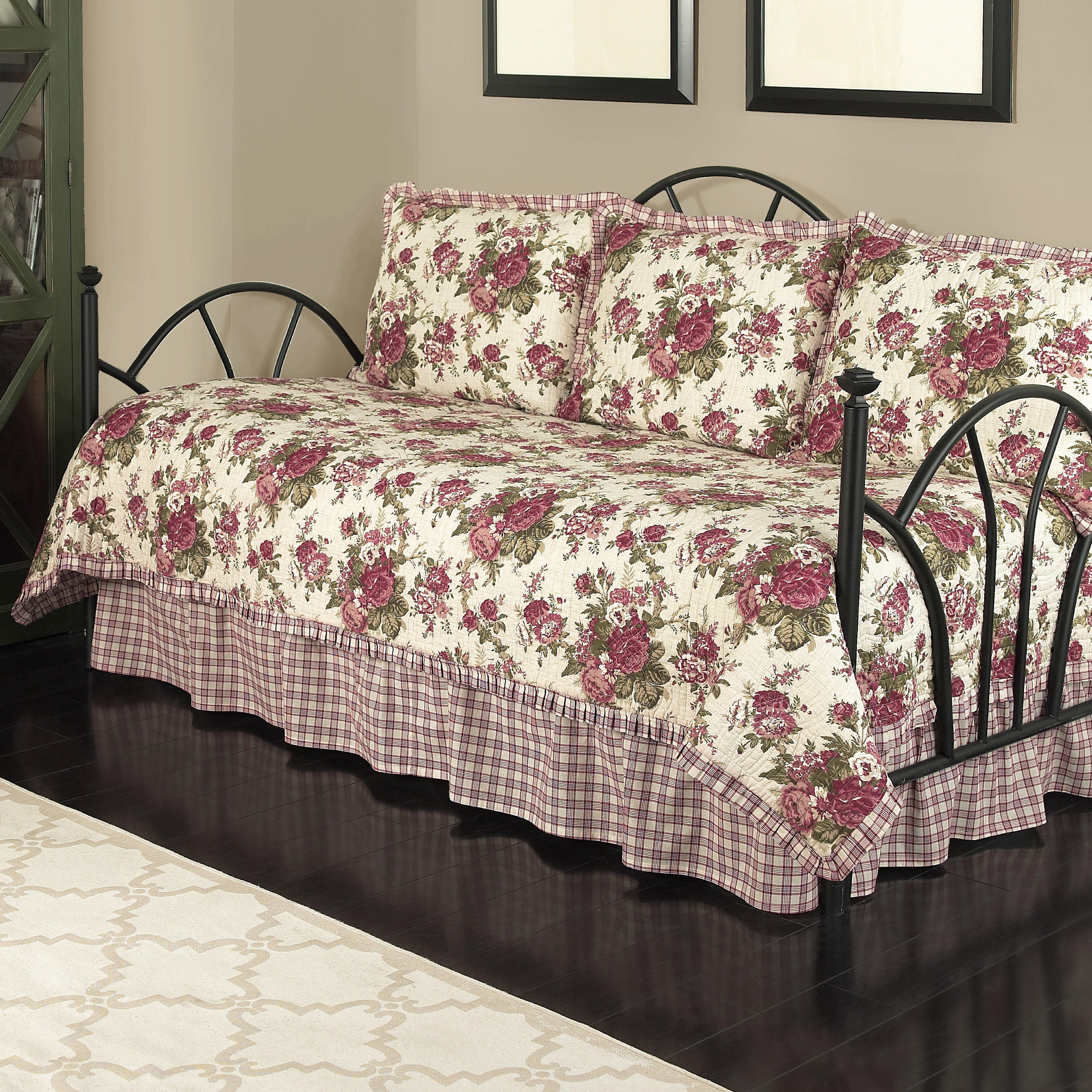waverly norfolk reversible quilt set
