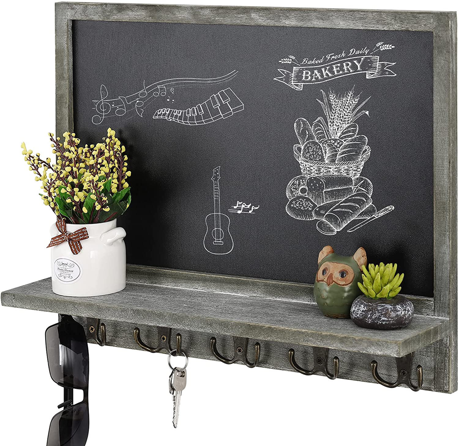 Gracie Oaks Chalkboard Sign, Wood Chalkboard Sign Hanging, Wall Decor
