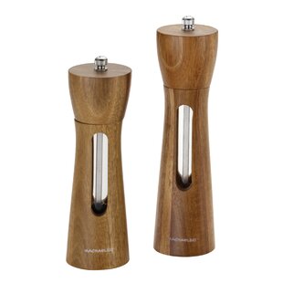 Professional Chef Standard Stylish Table Decoration Beautiful To Hold And Use Gorgeous Glossy Red Premium Salt & Pepper Grinder Set of 2 Ceramic Mechanism Salt & Pepper Shakers Mills 