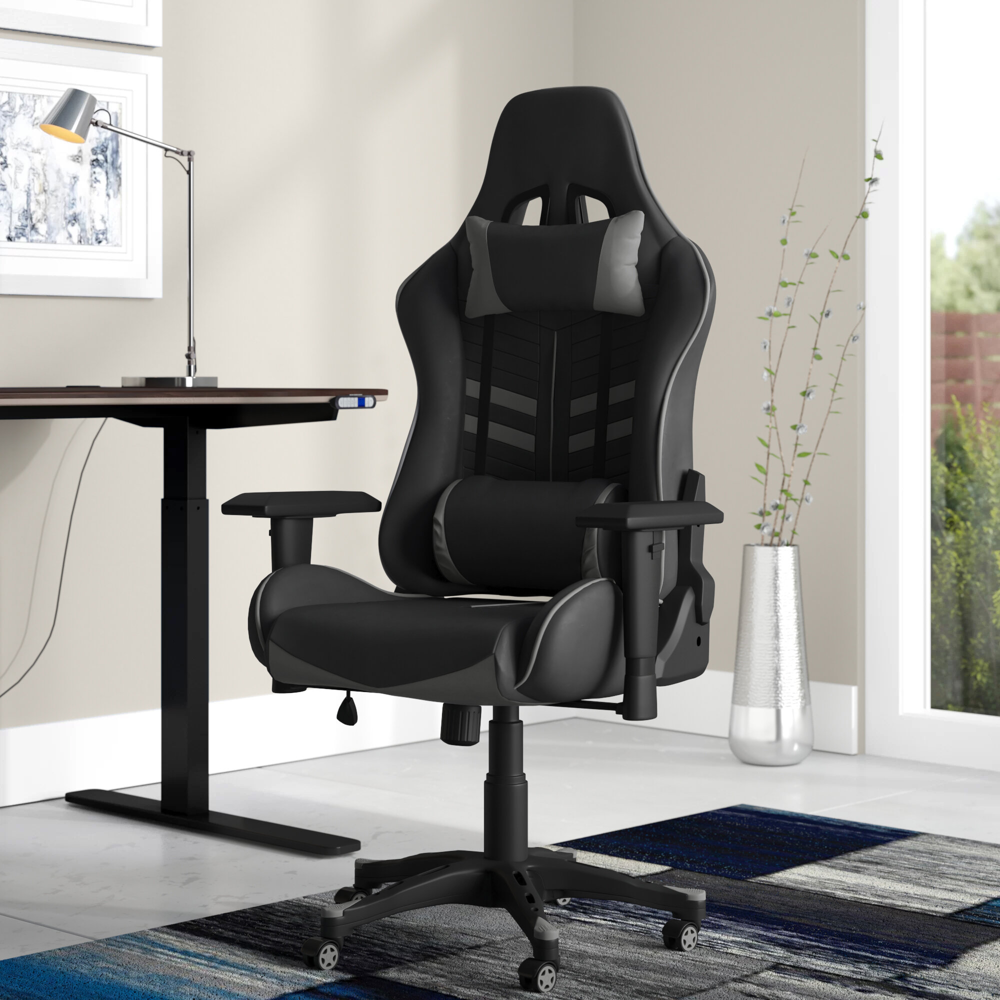 Gaming Computer Office Chair for Racer 180 degrees made of Artificial Leather 