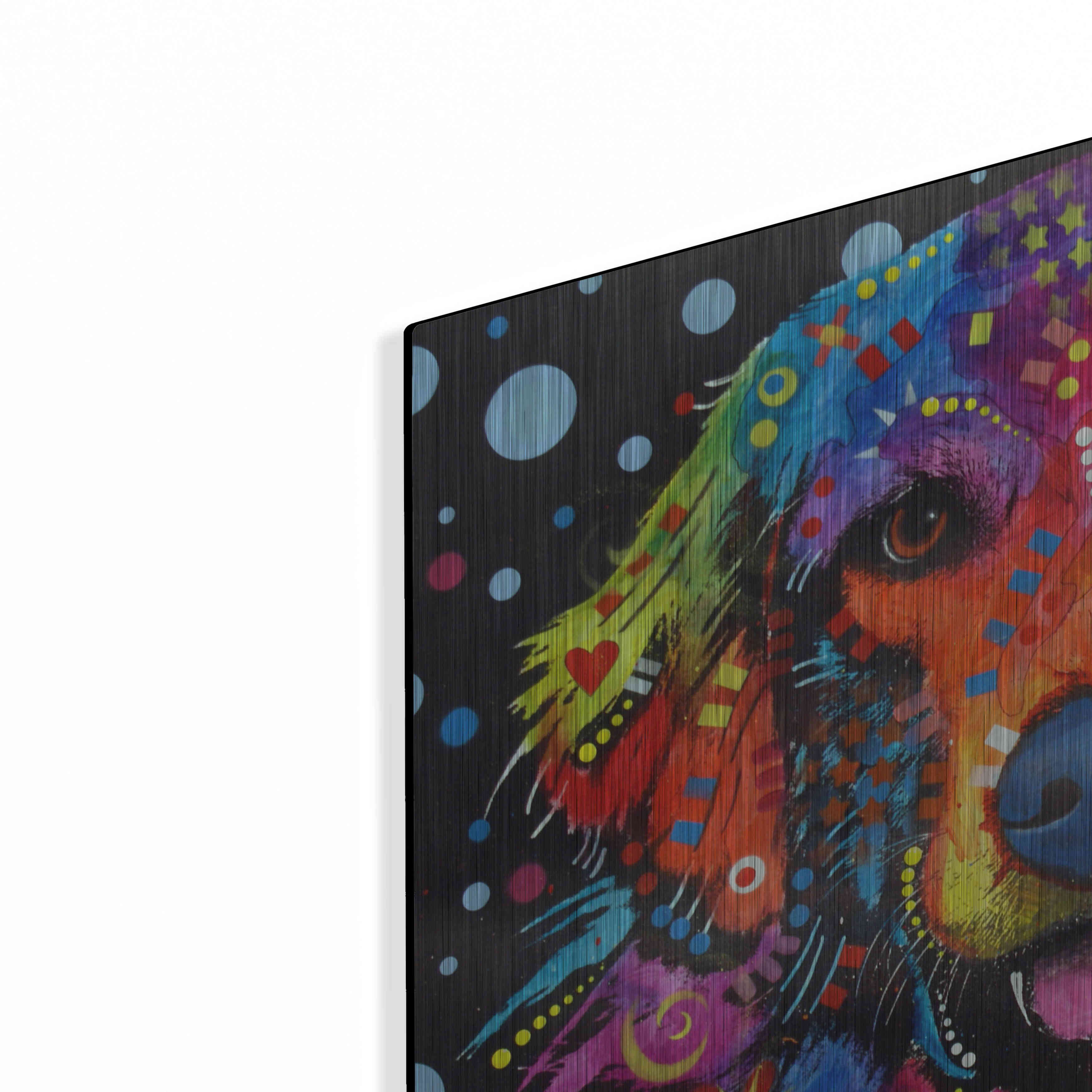 Red Barrel Studio® Luxe Metal Art 'Love Is Golden ' By Dean Russo, Me