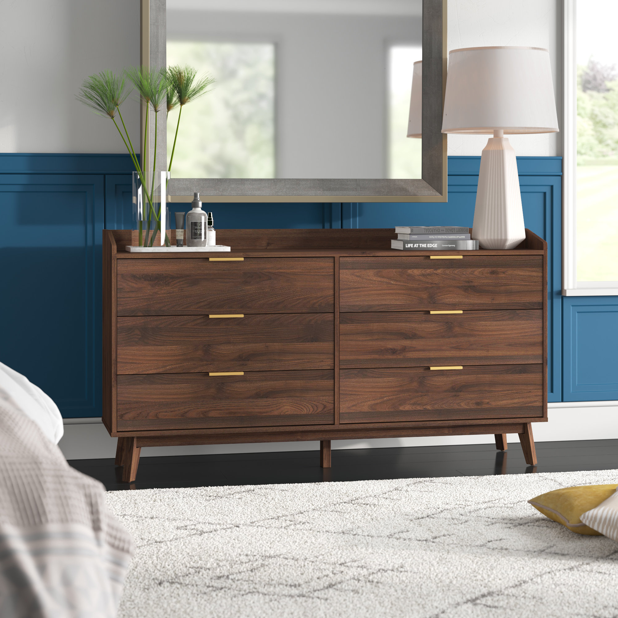 Mercury Row® Merlino 6 - Drawer Dresser & Reviews | Wayfair
