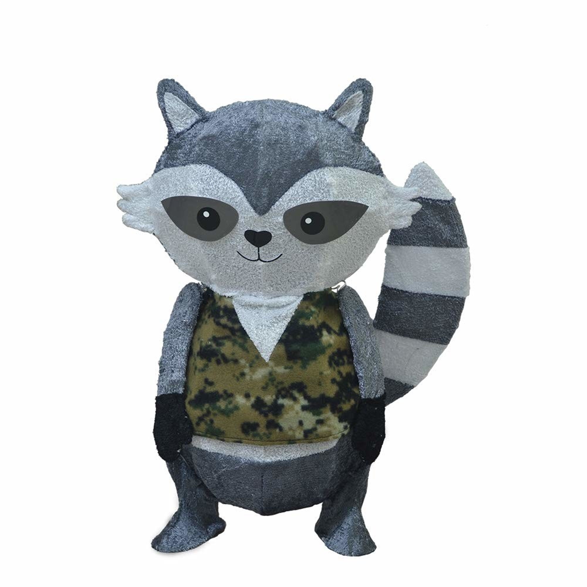 The Holiday Aisle® Candy Cane Lane Raccoon Lighted Display Wayfair