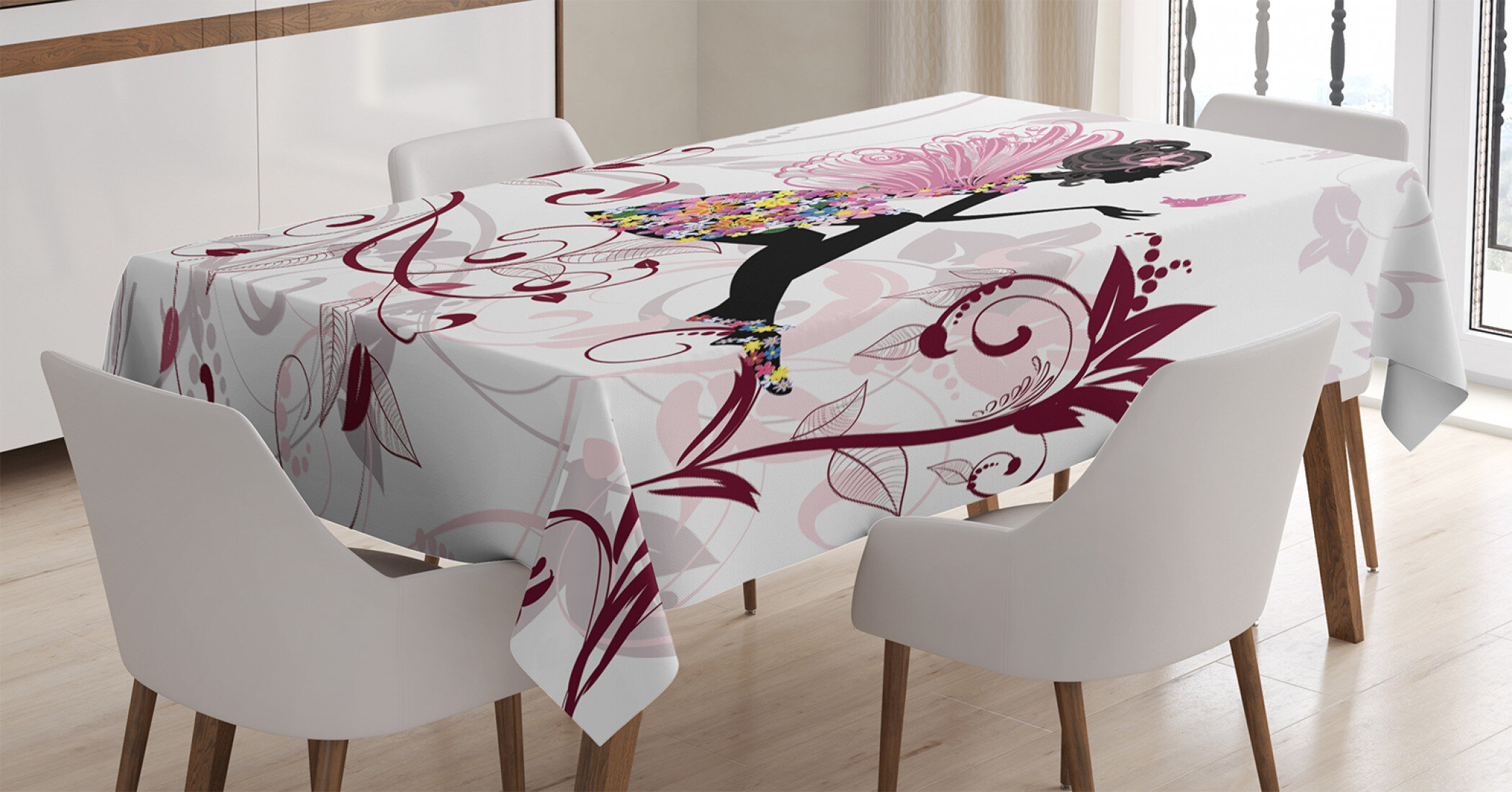 Butterfly Printed Tablecloth Rectangle Table Cloth Cover Dining Party Home Decor 
